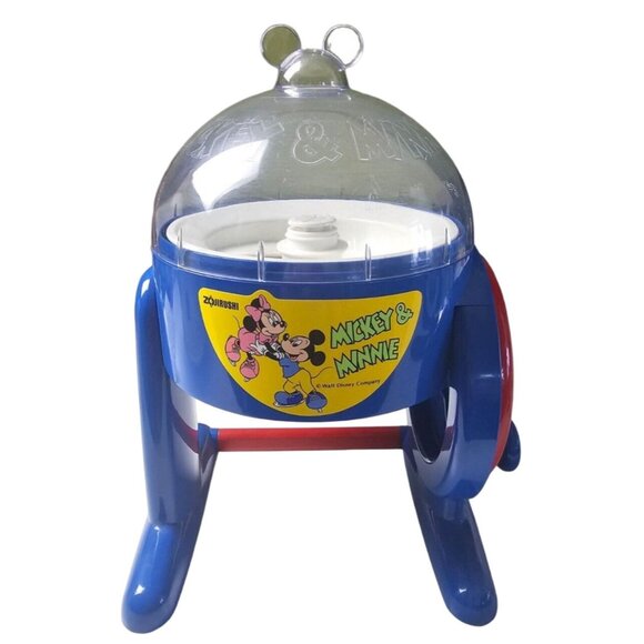 Zojirushi Disney Mickey Minnie Ice Shaver Machine Blue Red MHF-10D Vtg RARE HTF - Picture 1 of 13